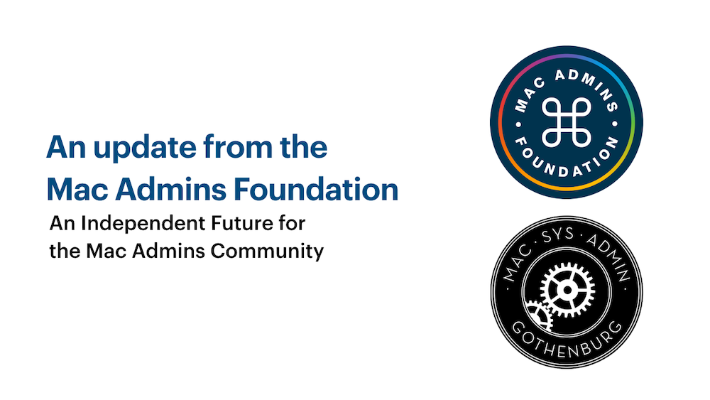 Mac Admins Foundation at MacSysAdmin 2022